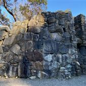 Camp Long - Rock wall